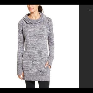 Athleta Blissful Hooded Tunic Dress
